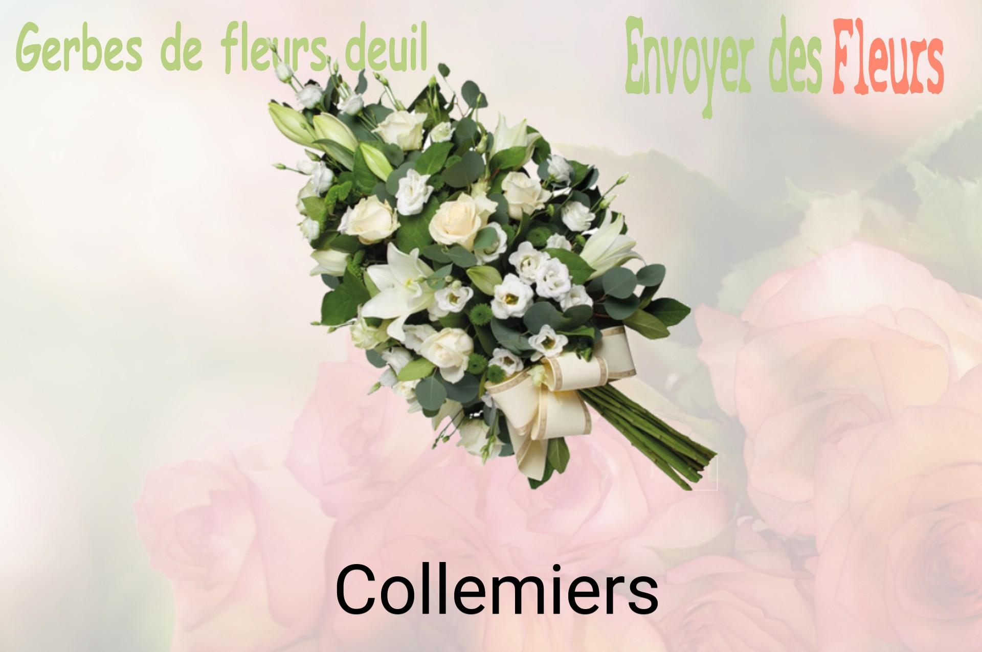 Gerbe de fleurs de deuil livrée à Collemiers